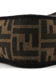 Fabric Jacquard FF 1974 Medium Baguette Tobacco Moro Black