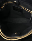 Derby Calfskin House Check Medium Banner Tote Black