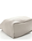 Buttery Nappa Lambskin Small Squeeze Bag Pearl Grey