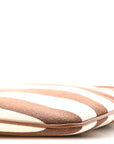 Canvas Calfskin Striped Ivy Cacao Naturale