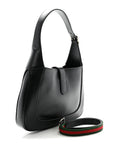 Calfskin Small Jackie Shoulder Bag Black
