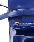 Box Calfskin Medium Classic Box Flap Bag Indigo