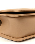 Caviar Chevron Quilted Medium Boy Flap Beige