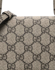 X GCCI GG Supreme Monogram Small Hourglass Top Handle Bag Beige Ebony
