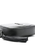 Grain De Poudre Matelasse Monochrome Monogram Mini Lou Camera Bag Black