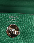 Taurillon Clemence Mini Lindy 20 Vert Vertigo