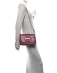 Soft Grain Calfskin Small Medley Crossbody Dark Plum