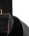 Grained Calfskin Mini Belt Bag Black