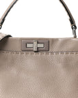 Cuoio Romano Selleria Large Peekaboo Iconic Satchel Corda