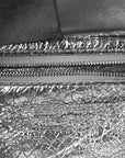Mirror Laminated Nappa Maxi Intrecciato Mini Arco Silver