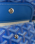 Goyardine Reversible Mini Anjou Sky Blue