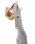 Raffia Large Basket Tote Bag Natural Tan