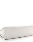 Agneau Arena Silver Hardware Small Le City Optic White