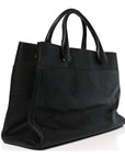 Caviar Medium Cerf Executive Shopper Tote Black