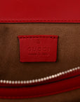 GG Supreme Monogram Arabesque Dionysus Shoulder Bag Hibiscus Red