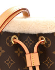 Monogram Shearling Cozygram Neonoe BB