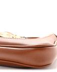 New Canvas Charisma Calfskin Crystal GG Monogram Mini Jackie 1961 Hobo Camel Ebony