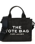 Cotton Canvas Small The Traveler Tote Bag Black