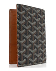 Goyardine Grenelle Passport Wallet Black Gold