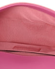 Patent Tweed Medium Boy Flap Fuchsia