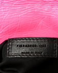 Crinkled Calfskin Matelasse Monogram Medium Niki Chain Satchel Rose Glow