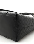 Soft MicroGCCIssima Small Zippered Satchel Black