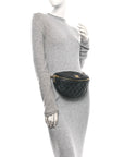 Lambskin Pearl Quilted CC Belt Bag Black