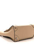 Drummed Calfskin Micro Luggage Dune