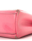 Shiny Nappa Micro Peekaboo Iconic Satchel Rosa Fluo