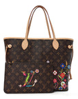 LV X TM Monogram Flowers Neverfull MM