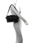 Re-Nylon Saffiano Medium Re-Edition 1978 Top Handle Bag Black