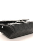 Metallic Sheepskin Quilted 2.55 Reissue Mini Flap Dark Silver