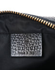 Pebbled Calfskin Small Soho Disco Bag Black