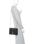 Grain De Poudre Monogram Cassandra Clasp Bag Black Rouge Legion