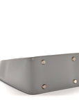 Calfskin Logo Embossed Small Tool 2.0 North-South Tote BLCG Grey