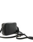 Pebbled Calfskin Small Soho Disco Bag Black