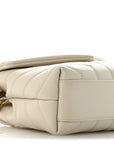 Calfskin Y Quilted Monogram Toy Loulou Crossbody Bag Crema Soft