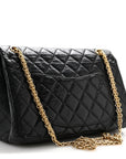 Aged Calfskin Quilted 2.55 Reissue 226 Flap Black