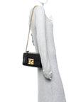 GCCIssima Small Padlock Shoulder Bag Black