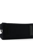 Canvas Studded Small Logo Tote Bag Black