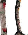 Canvas Embroidered Petites Fleurs Medium Book Tote Rose Multicolor