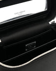 Satin Crystal Pave Medium Sicily Tubes Black