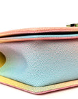 Caviar Quilted Medium Cuba Rainbow Boy Flap Multicolor