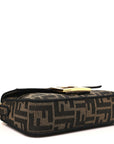 Fabric Jacquard FF 1974 Mini Baguette Tobacco Moro Black