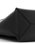 Shiny Calfskin Medium Puzzle Fold Tote Black