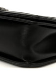 Lambskin Quilted Medium Boy Flap Black