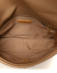 Lambskin Quilted Medium CHNL 19 Flap Dark Beige