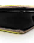 Canvas Quilted New Medium Fluo Boy Flap Black Grey Yellow