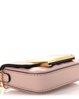 Nappa Matisse FF Embossed Nano Maxi Buckle Baguette Charm Rosa Quarzo