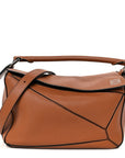 Calfskin Small Puzzle Bag Tan